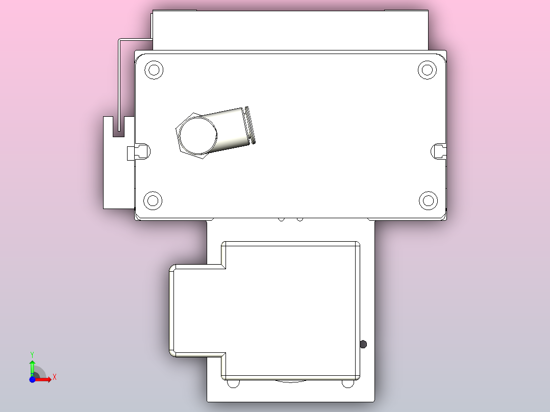 MCH14无尘螺杆滑台[MCH14-L#-800-BM-P20-C3]前视图