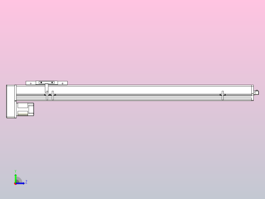 MCH14无尘螺杆滑台[MCH14-L#-800-BM-P20-C3]左视缩略图
