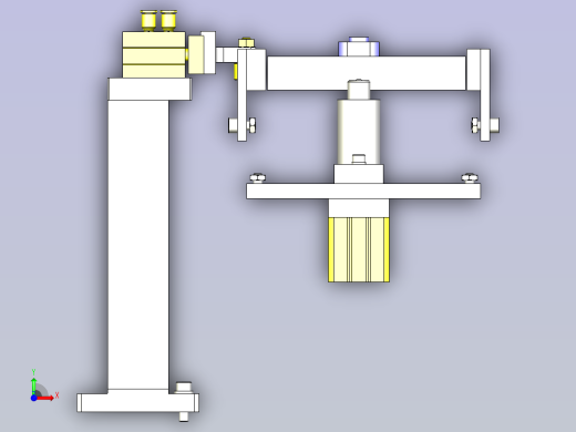 一款压板传送避让拦截机构3D模型前视缩略图