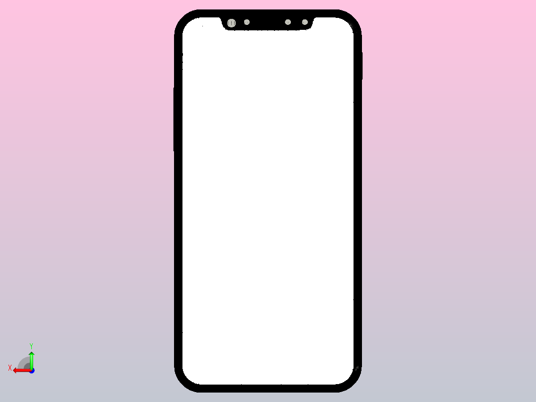 iphone X后视图