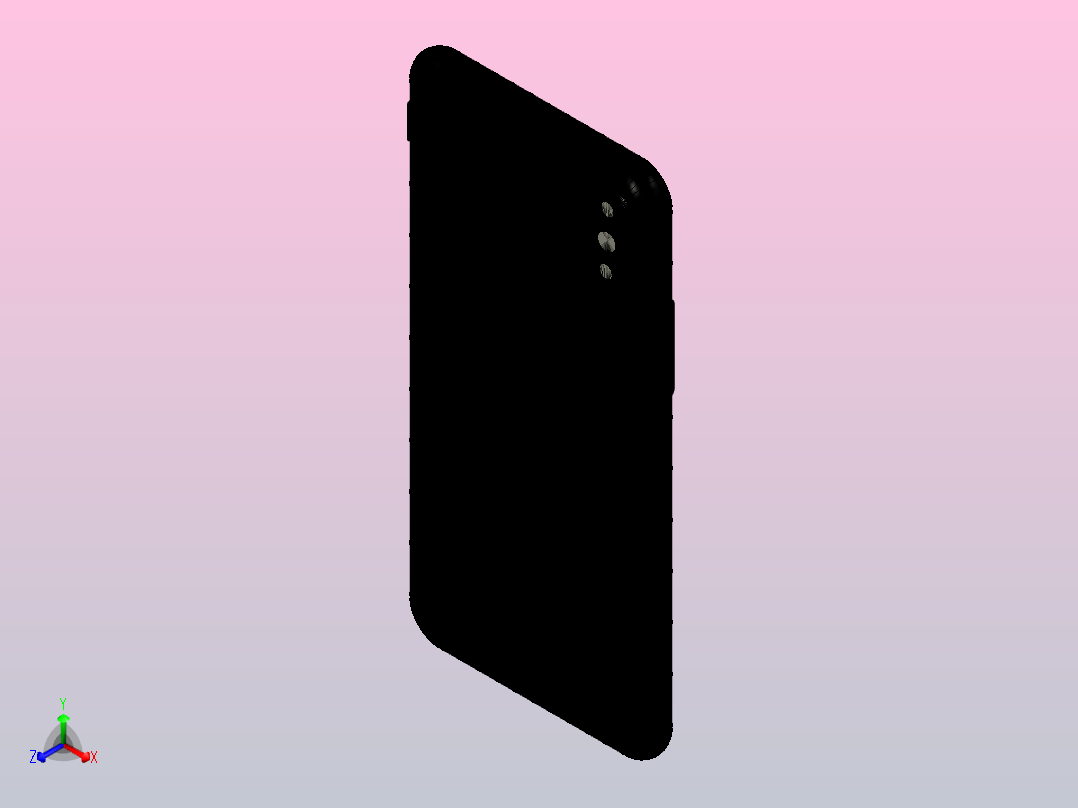 iphone X正等轴测图