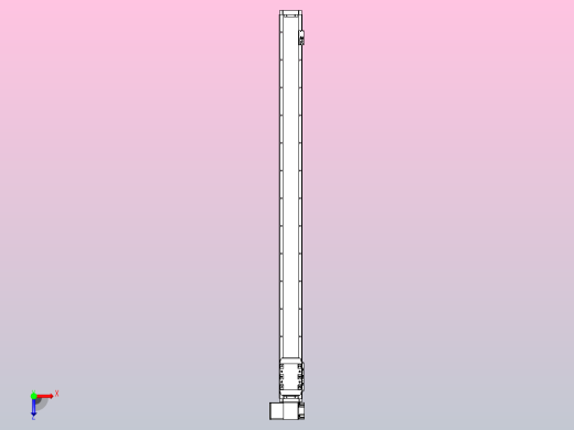 机器人皮带驱动直线轴TPA-GCB-80-P60-L1200-LP-M20-N3俯视缩略图