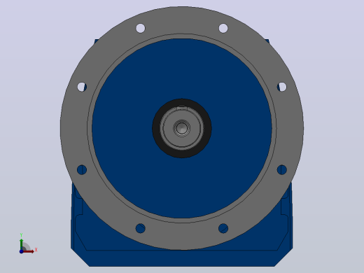RF107法兰轴伸式安装斜齿轮减速机RF107-Y1.1-8P-90S-M1-0°-Φ450前视缩略图