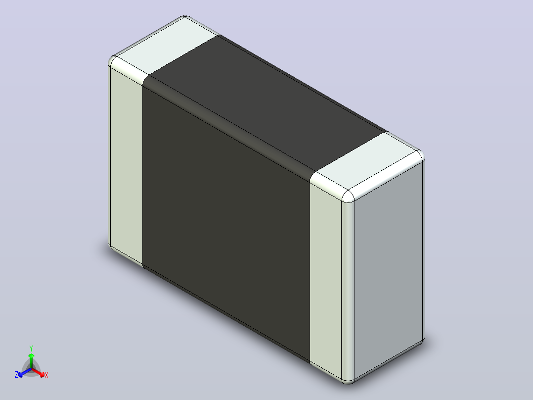 87x 片式电阻器封装 （SMD）RESC1913X63N主视图