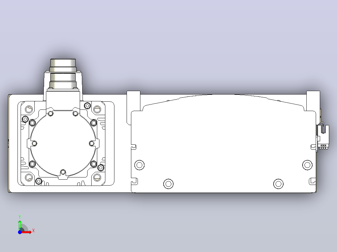 日规模组半封闭丝杆TPA-HNR-220D-3210C-L100-MR-C-P1K-N3前视图