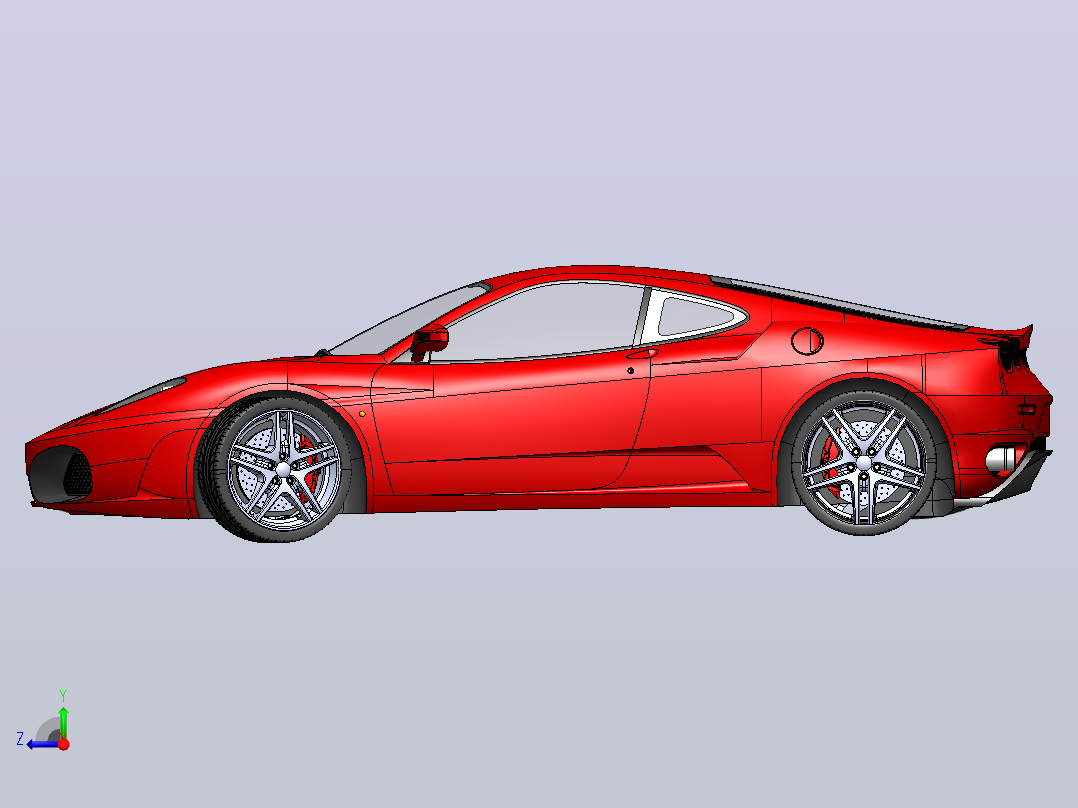 法拉利F430右视图
