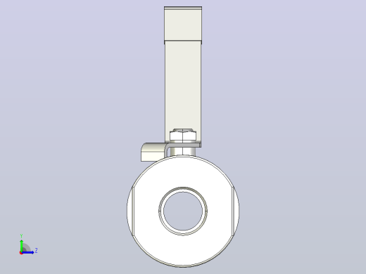 锻钢普通型球阀DN15左视缩略图