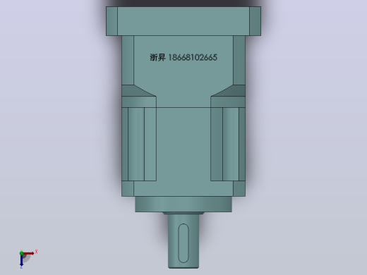 PLX60转90(孔输出)精密行星减速机[PLX60-4-S2-P2-16]俯视缩略图