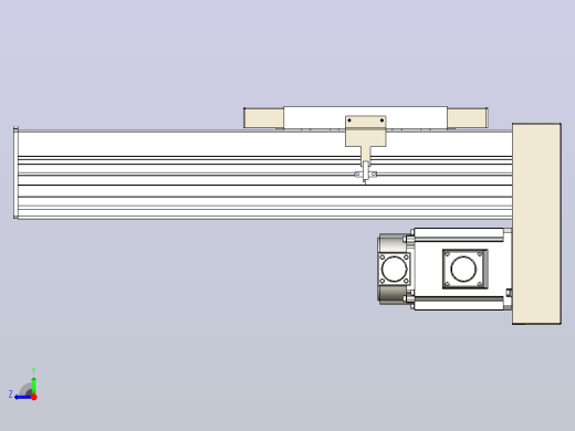 滚珠丝杠直线轴带导轨全封闭TPA-HCR-220D-3210C-L250-MP-C-P1K-N3右视缩略图