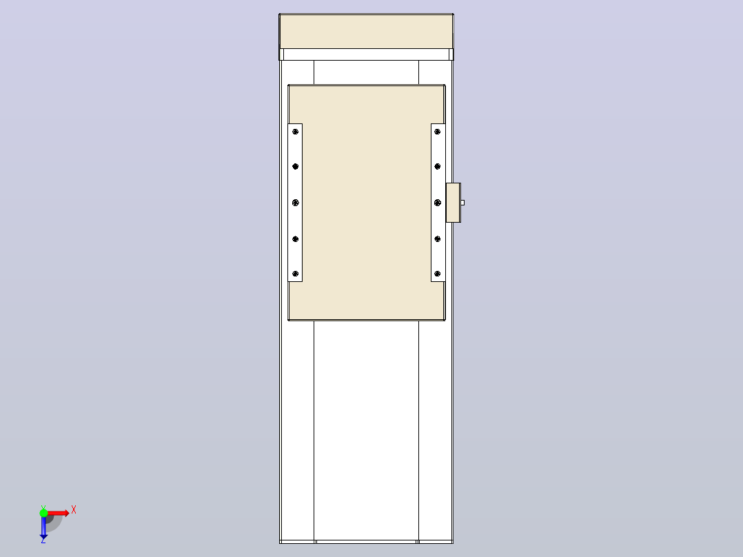 滚珠丝杠直线轴带导轨全封闭TPA-HCR-220D-3210C-L250-MP-C-P1K-N3俯视图