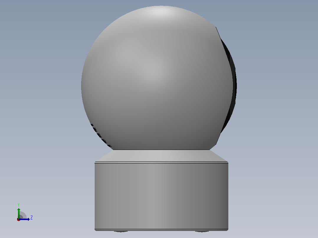 Solidworks中的小米相机设计左视图
