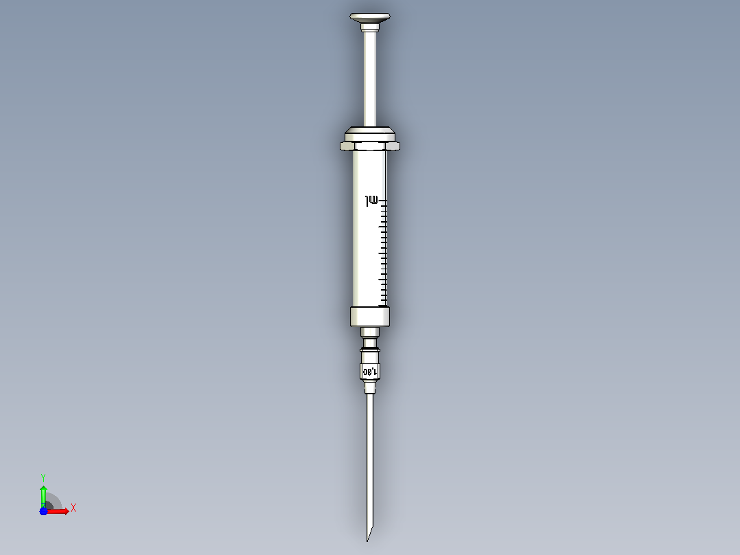 注射器前视图