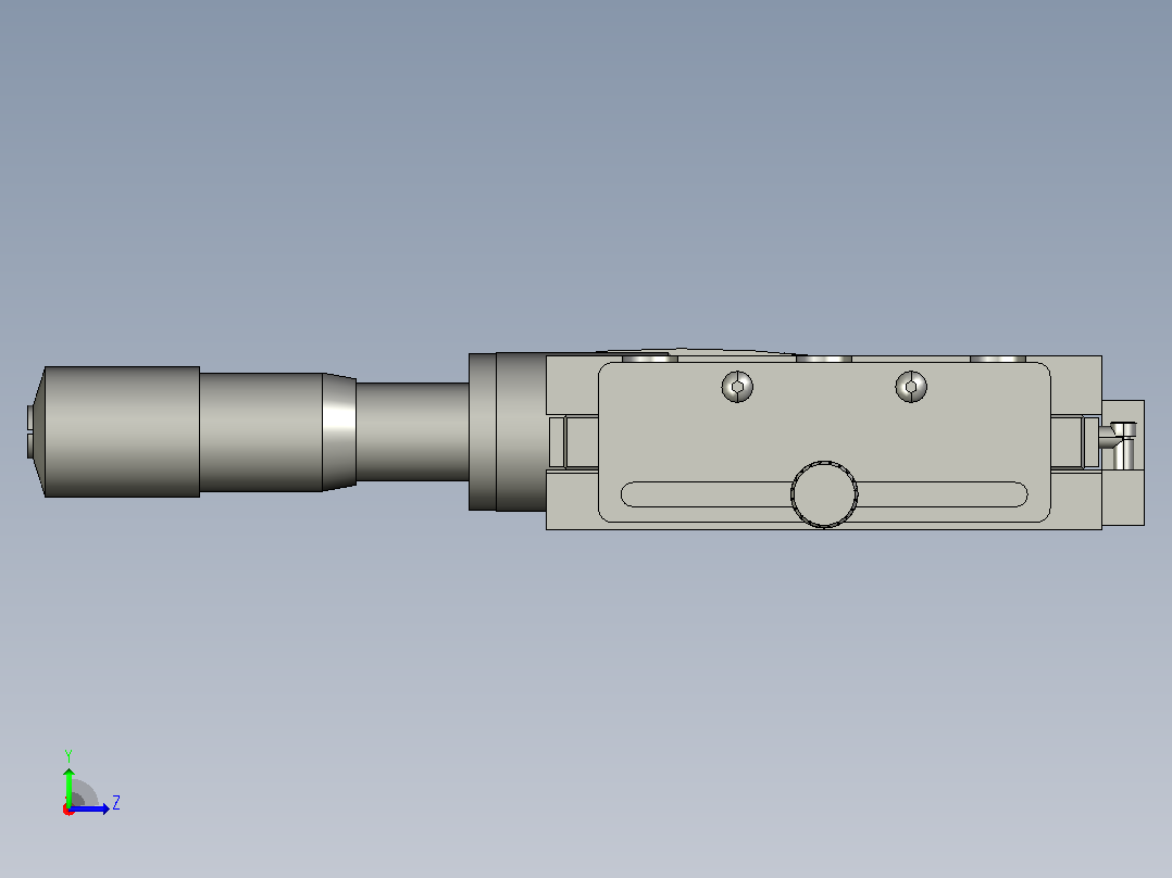 气动线性定位工作台MX80MT01C3D22X4系列左视图