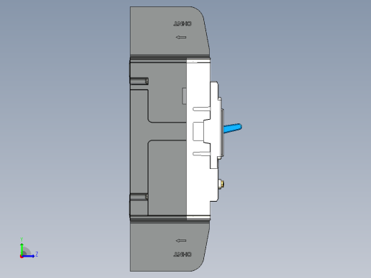 NM5LE-125Q 3P剩余电流动作断路器三维模型202209左视缩略图