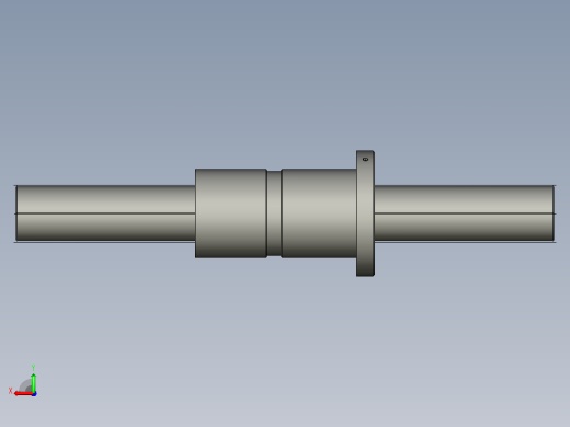 DKFZD6312-5滚珠丝杆3D模型后视缩略图