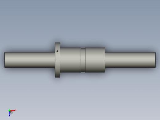 DKFZD6312-5滚珠丝杆3D模型俯视缩略图