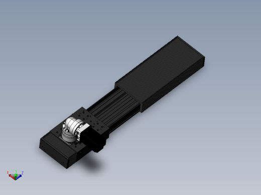 DMG170-LCR齿轮齿条模组直线滑台（电机左折）[DMG170-L16S600-DT750-A2D-LCR-P7]主视缩略图