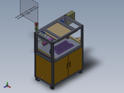 自动吹气工作台3D模型