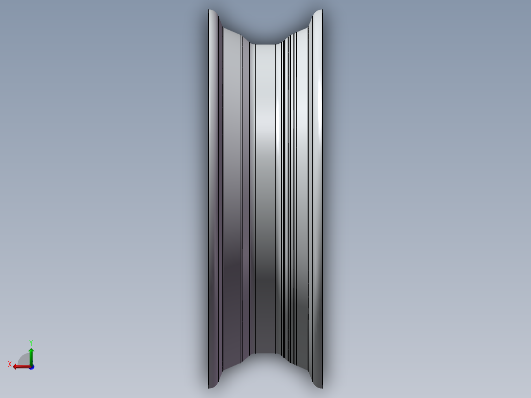 三轮摩托车前轮辋3D模型后视图