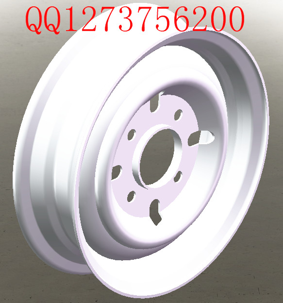 三轮摩托车前轮辋3D模型