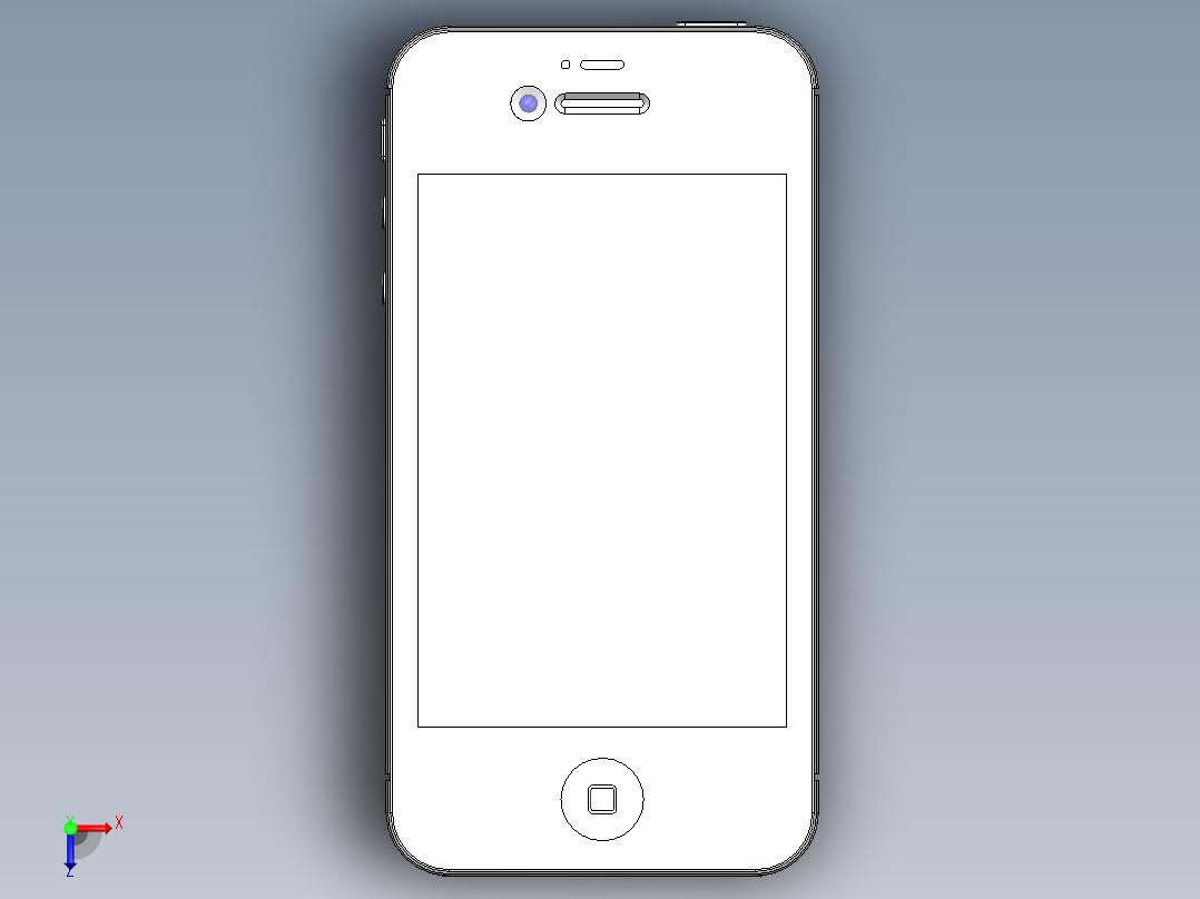 hone 4s俯视图