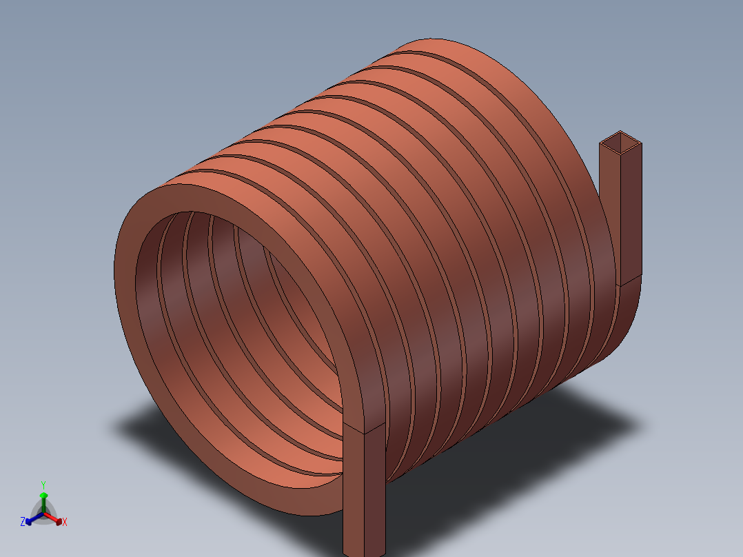 中频炉加热铜管15×15-18-10-195