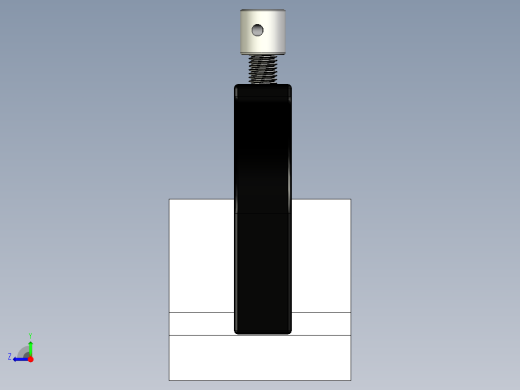 inventor v型块夹具设计右视缩略图
