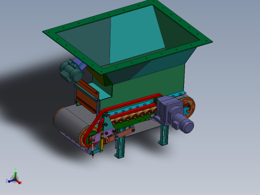 漏斗滚筒输送机