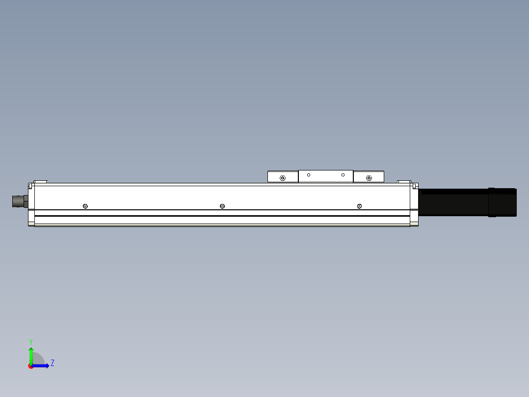 Toyo东佑达直线模组-ECH12-300-BC-100W+煞車左视图