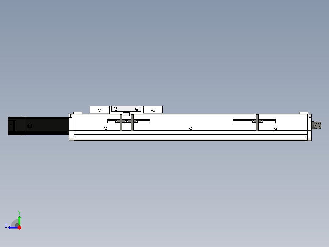 Toyo东佑达直线模组-ECH12-300-BC-100W+煞車右视图