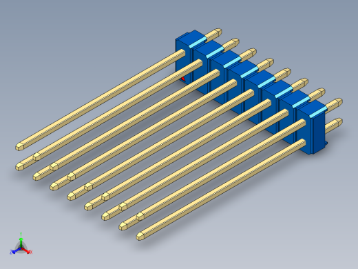 彩色公头100mil（2.54mm）系列-DS1021_blue_2x08p_100mil_Type43_rev1.0
