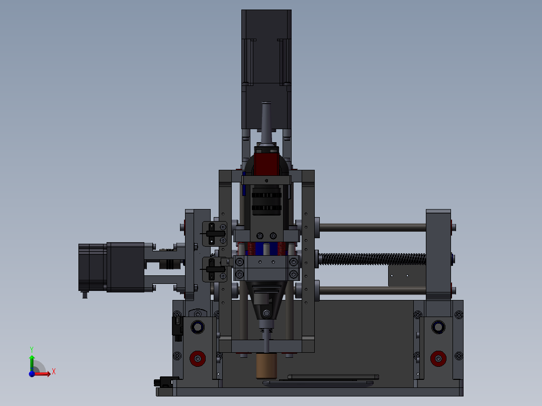 609桌面cnc机器前视图