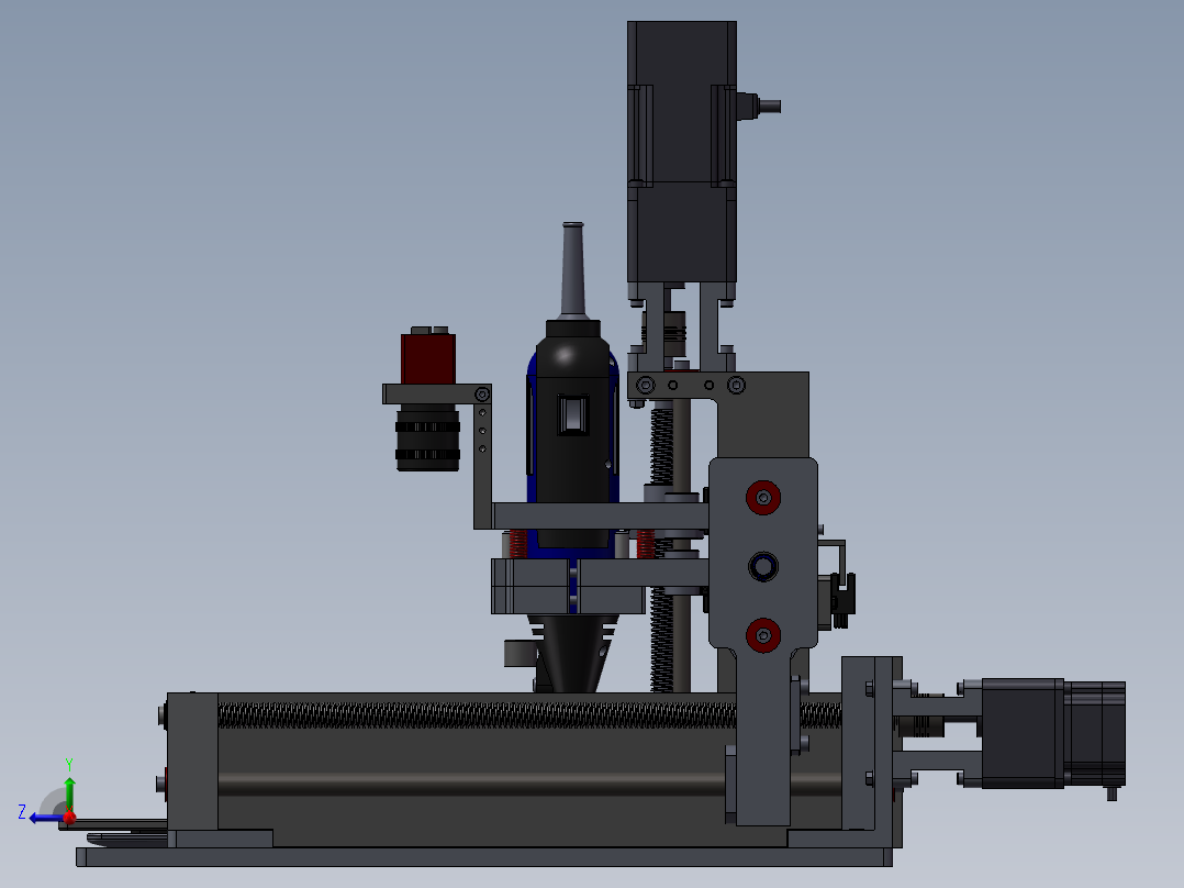 609桌面cnc机器右视图