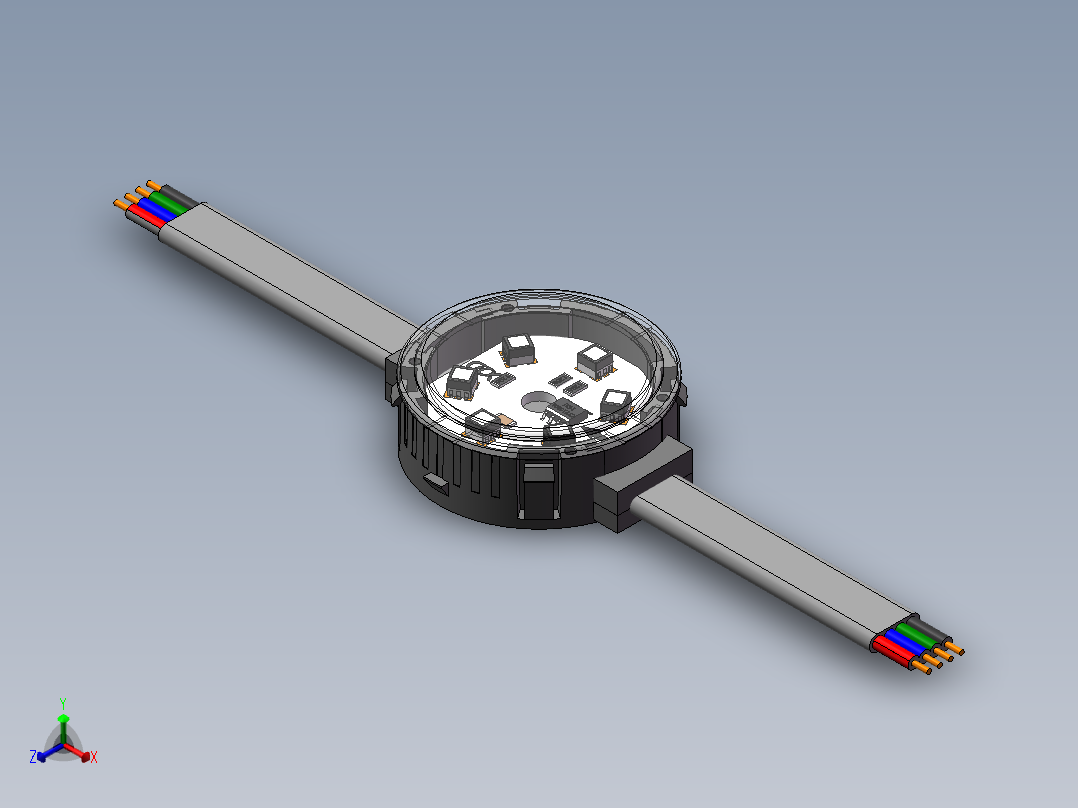 LED点光源三维SW2016带参正等轴测图