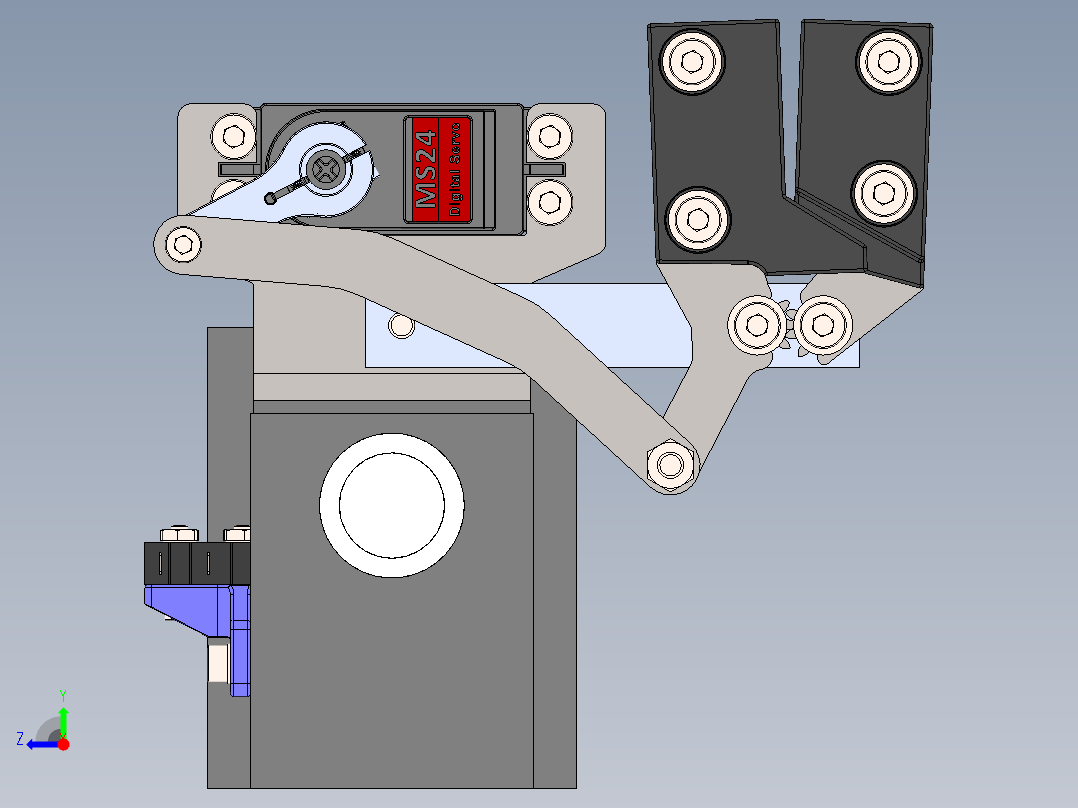 wire-feeder送丝机送丝机构右视图