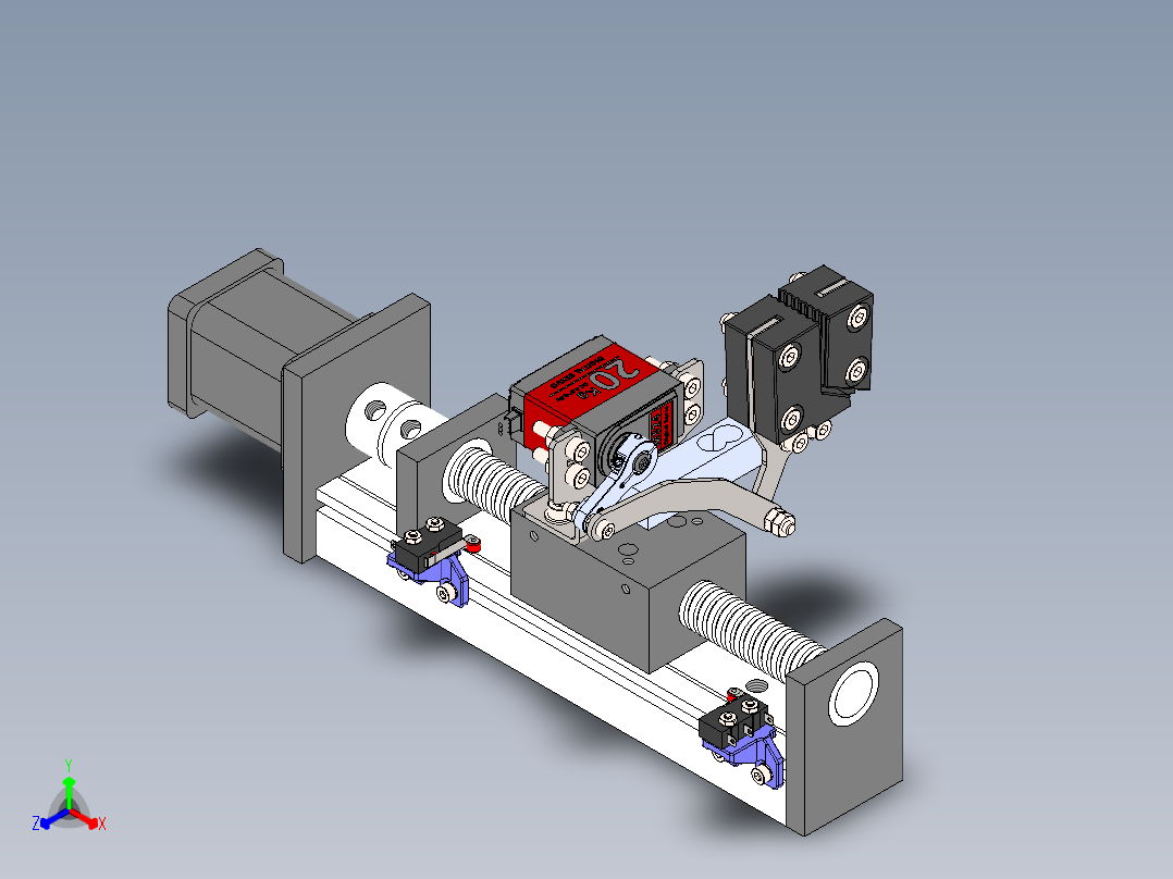 wire-feeder送丝机送丝机构正等轴测图
