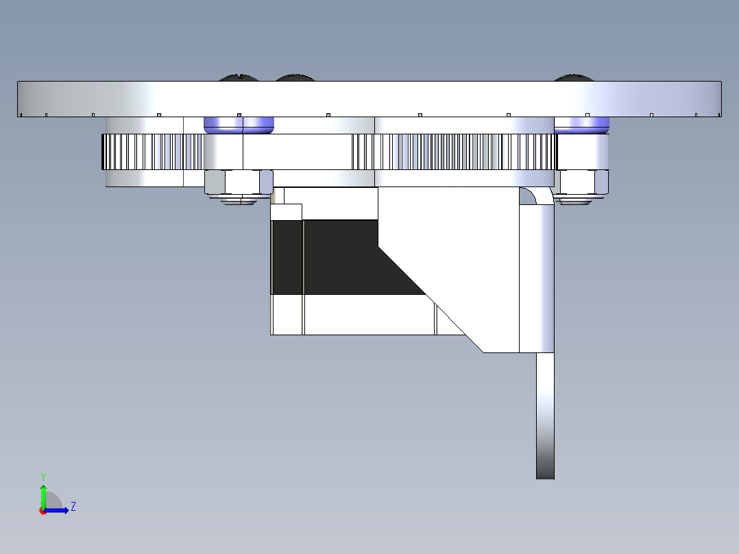 机械爪 3D图纸 (73)左视图