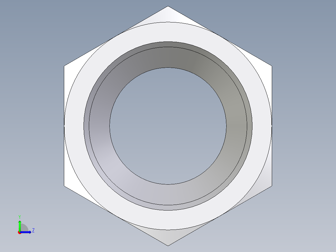 卡套式工业通用硬管接头EO_Nut_EO_24__Cone_end_M18LCFX左视图