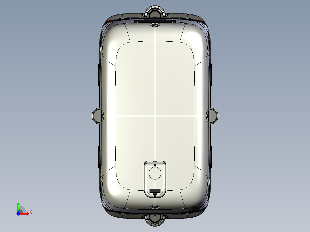 无人快递车无人运输车机器人AGV小车前视图