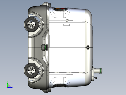 无人快递车无人运输车机器人AGV小车左视缩略图