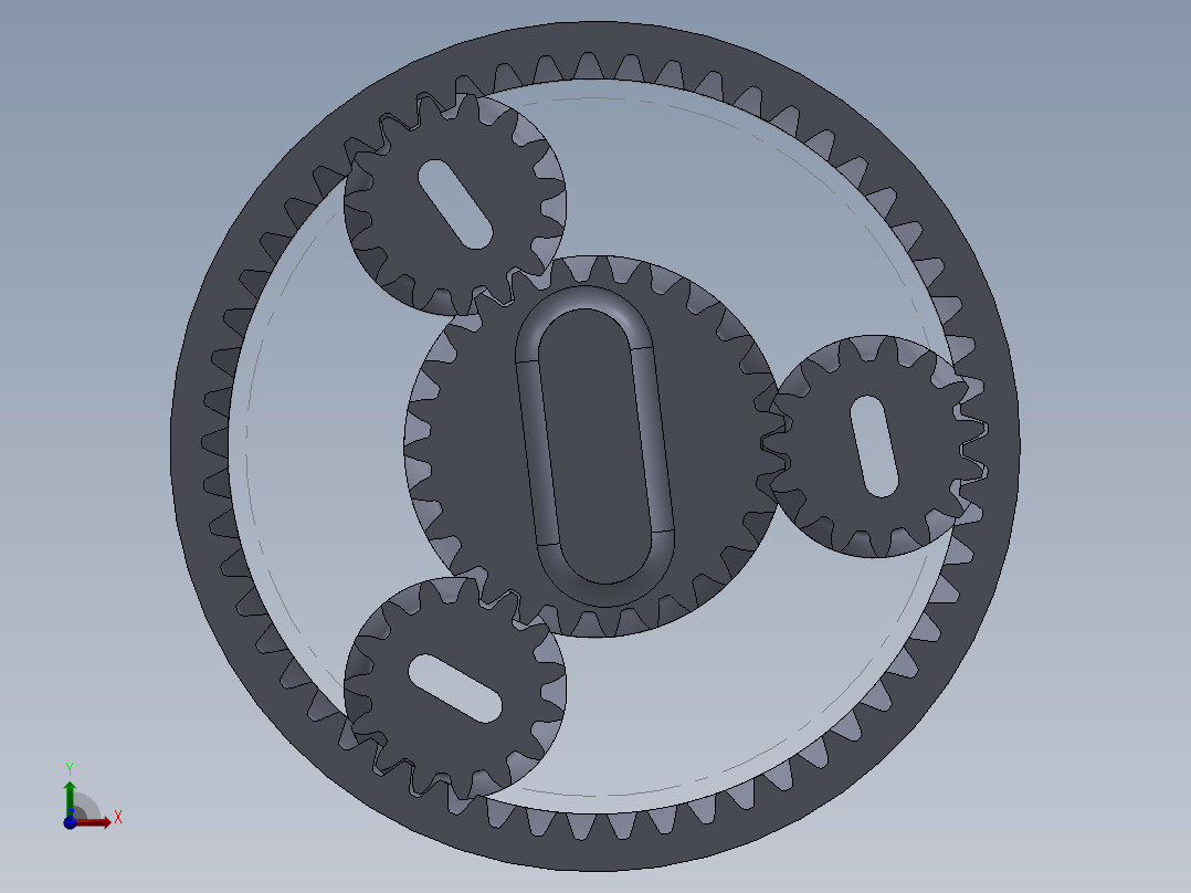 齿轮啮合 (97)前视图