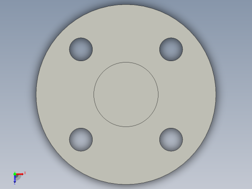 船舶管路系统SeaCor_Blind Flange_37J153007_0.75in俯视缩略图