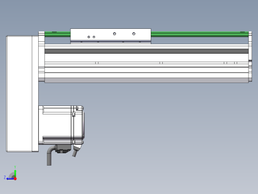 MTH丝杆半封闭模组MT120BS-BM-200W右视缩略图