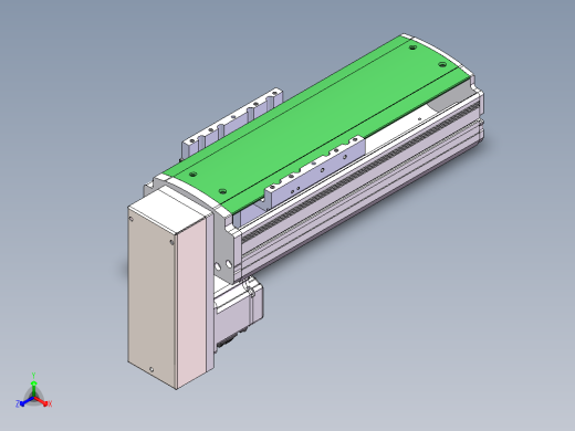 MTH丝杆半封闭模组MT120BS-BM-200W正等轴测缩略图