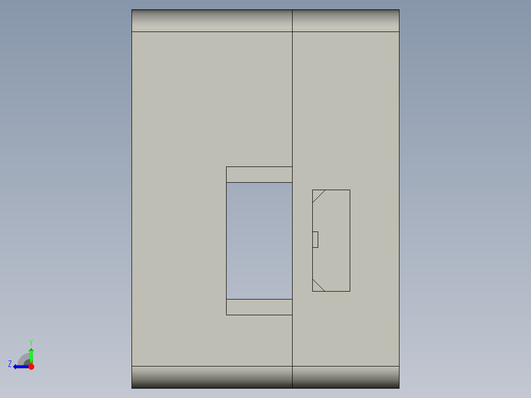 烙铁电源右视图