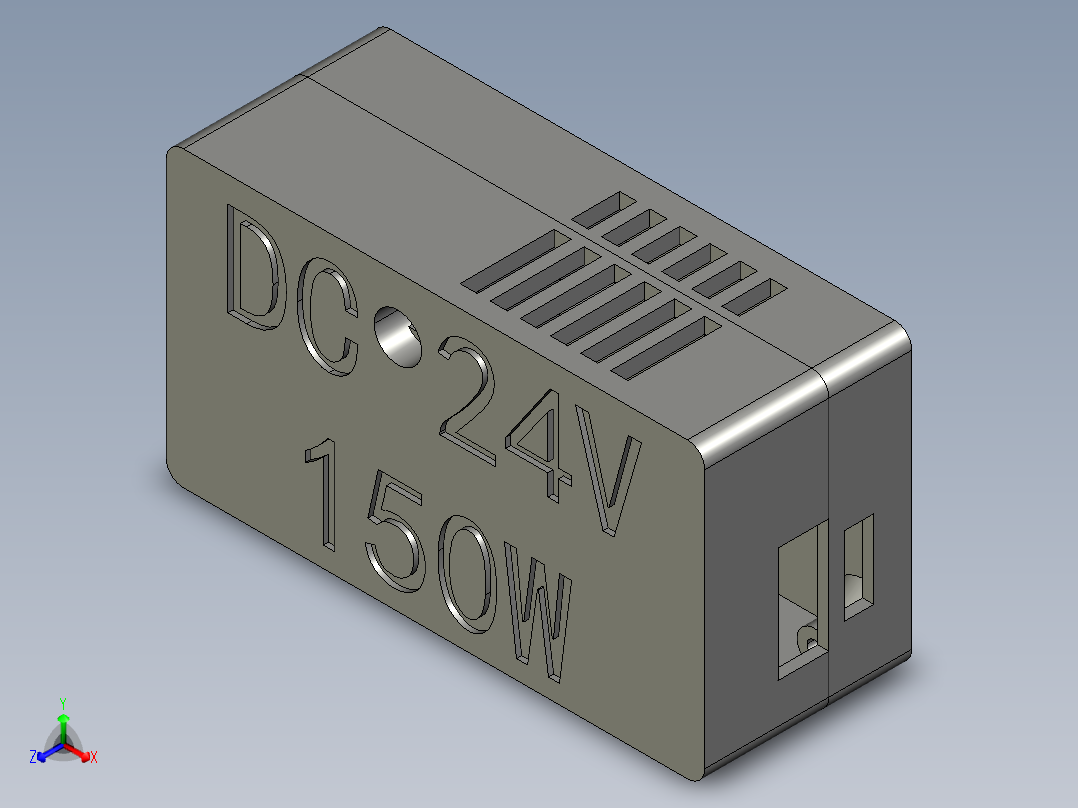 烙铁电源正等轴测图