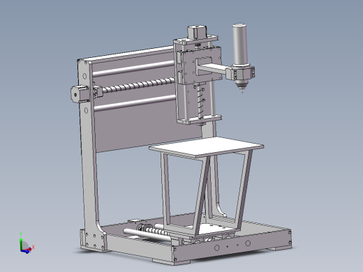 DIY三轴雕铣机3d图纸 数控加工中心3D 丝杆电机DIY三轴铣床3d图纸