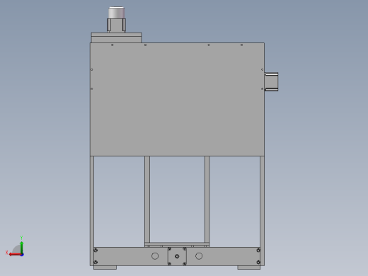 DIY三轴雕铣机3d图纸 数控加工中心3D 丝杆电机DIY三轴铣床3d图纸后视缩略图