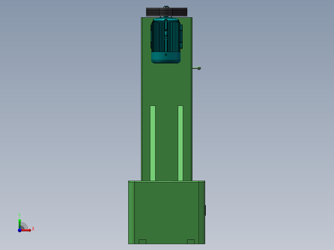 缸套专用珩磨机整体设计前视图