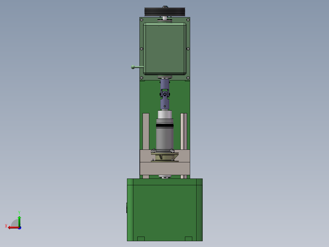 缸套专用珩磨机整体设计后视图
